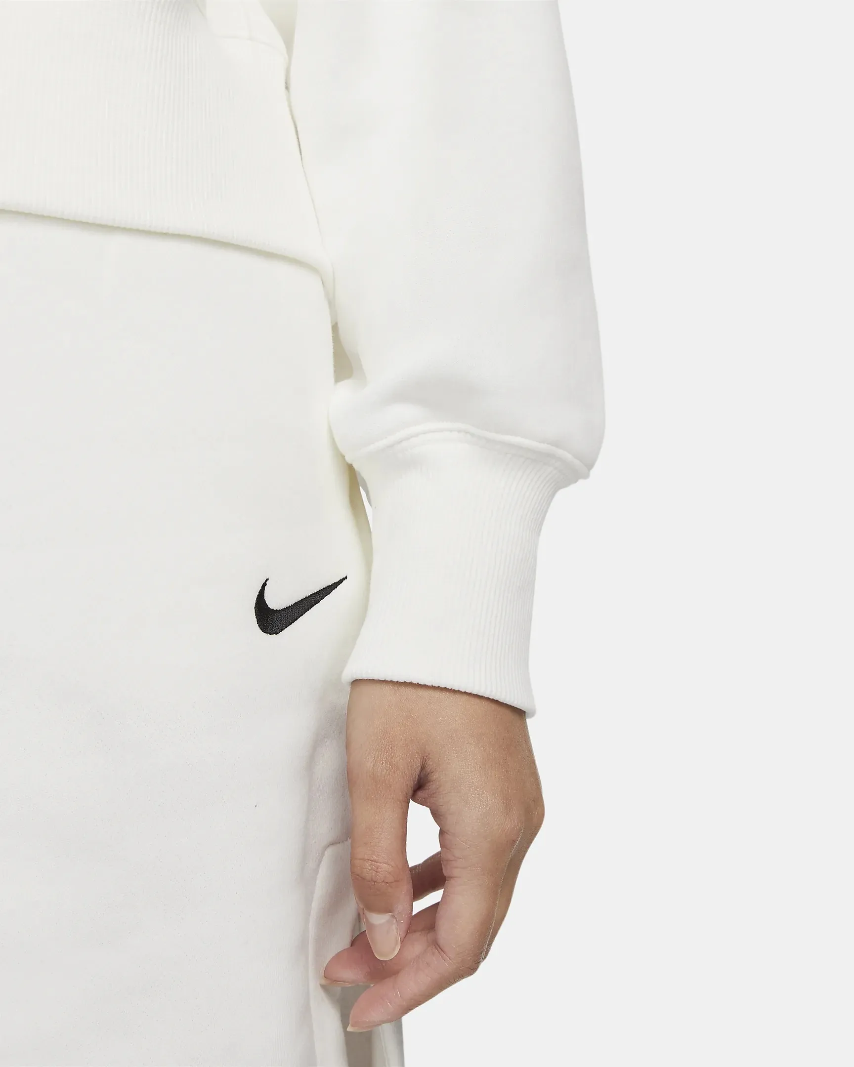 Nike  |Blended Fabrics Street Style U-Neck Long Sleeves Plain