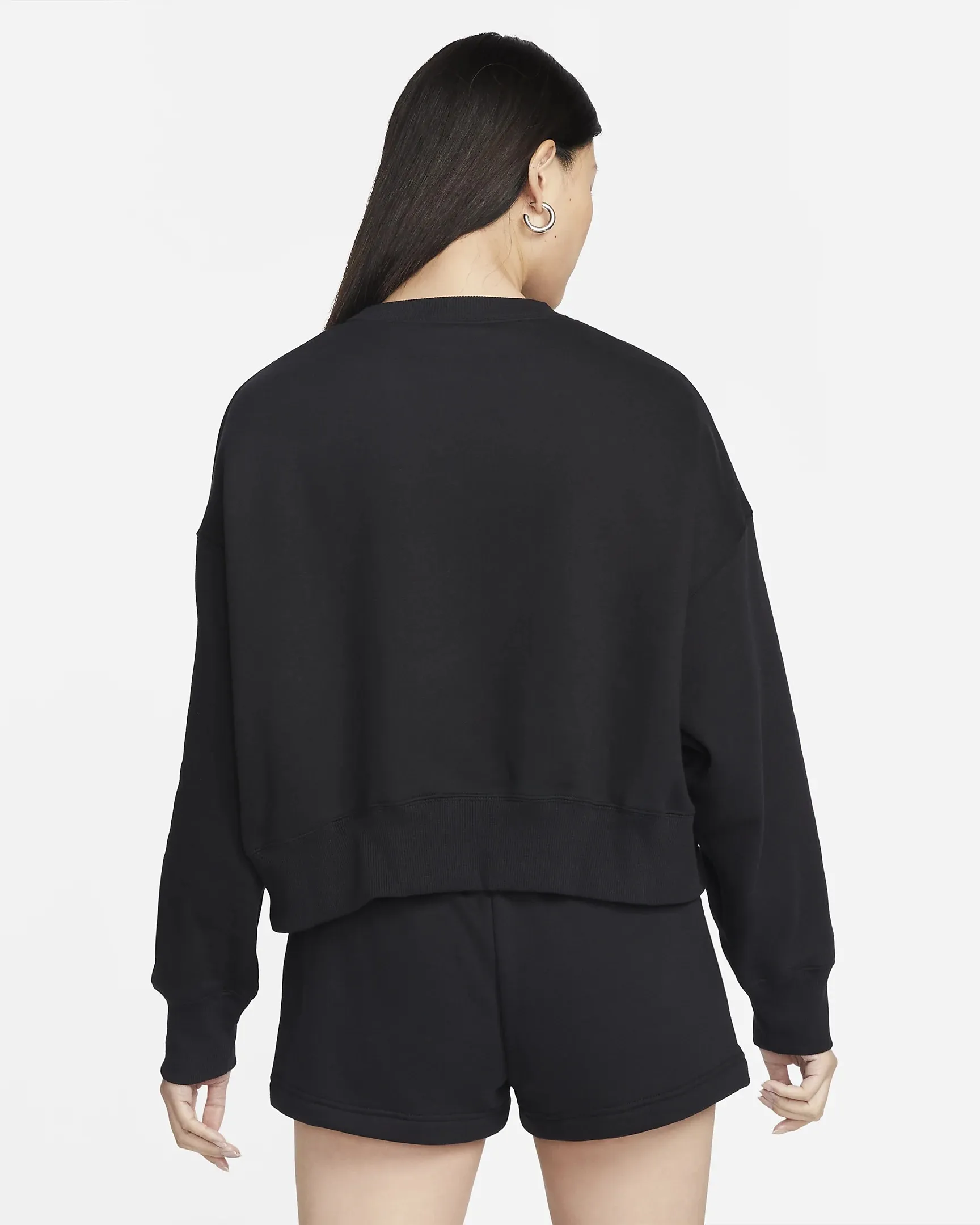 Nike  |Blended Fabrics Street Style U-Neck Long Sleeves Plain