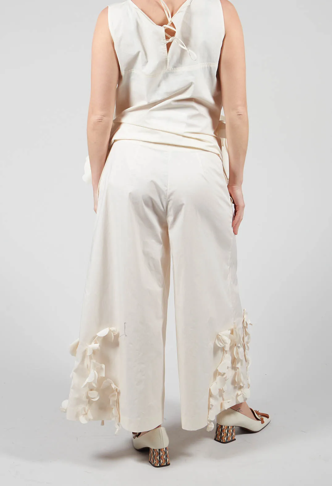 Pantalone Trousers in Cream