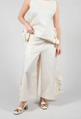 Pantalone Trousers in Cream