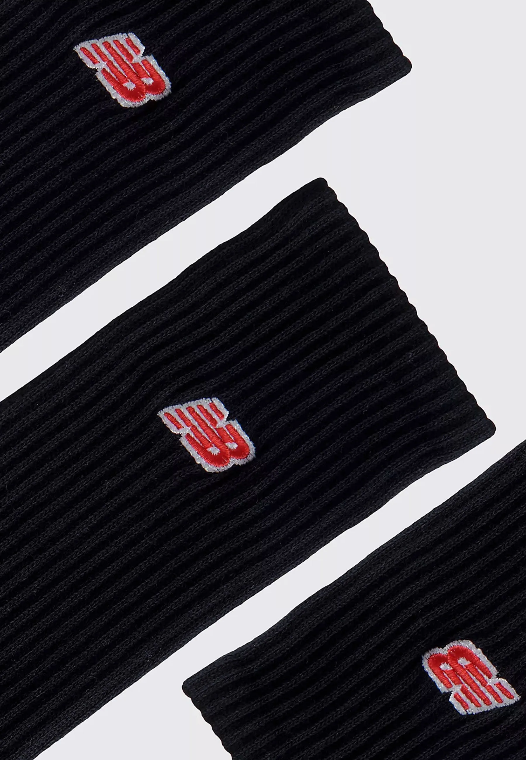 Patch Logo Socks 3 Pack - Black