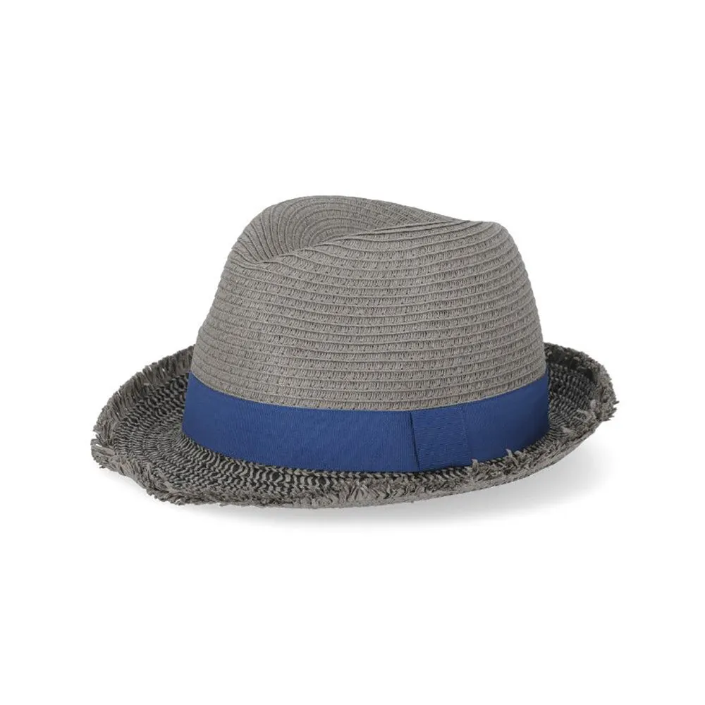 Paul Smith - Men's Trilby Hat in Half Black Slate