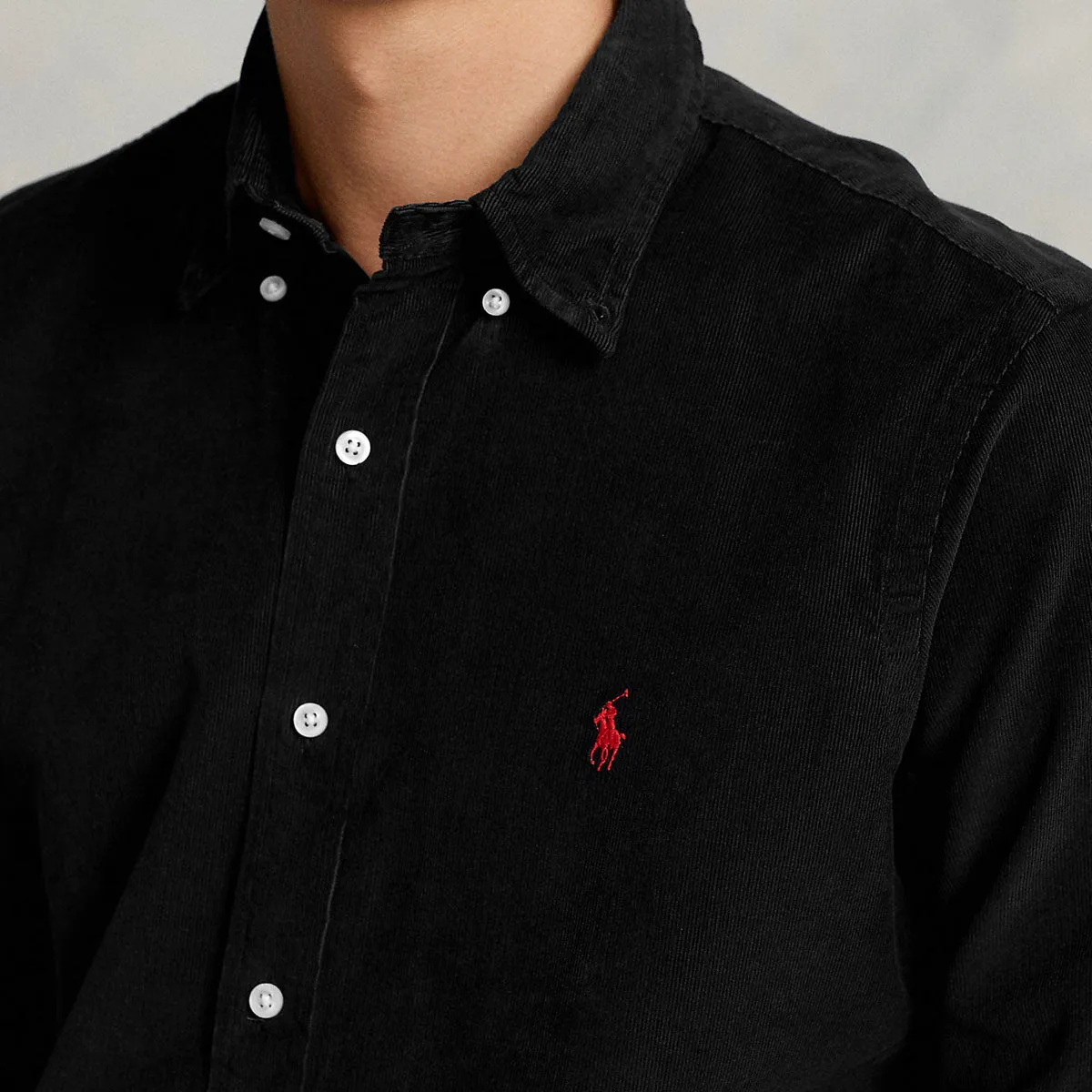 Polo Ralph Lauren - Slim Fit Corduroy Shirt in Black