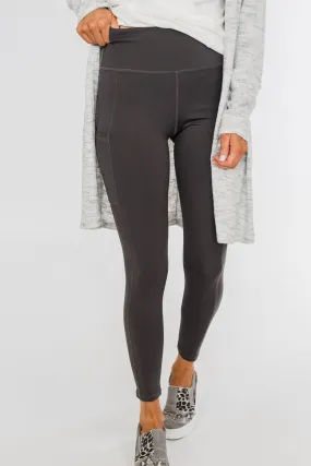 Pulse Basics Athleisure Leggings- Charcoal