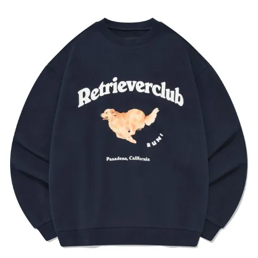 Retriever Club  |Crew Neck Street Style Long Sleeves Plain