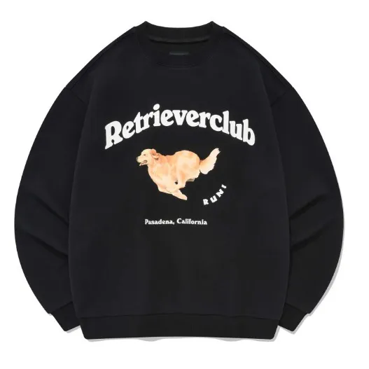 Retriever Club  |Crew Neck Street Style Long Sleeves Plain