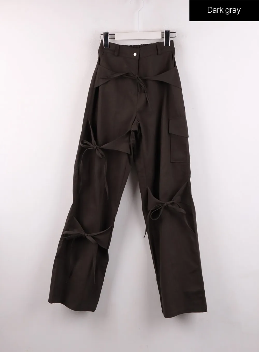 Ribbon Detail Cargo Pants CF401