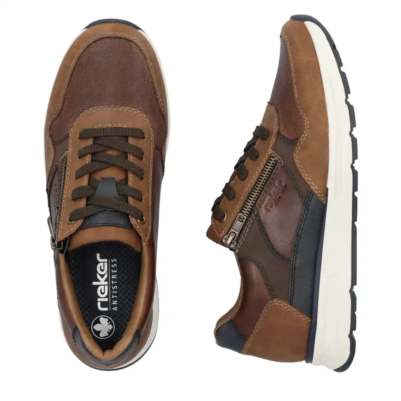 Rieker B0701-24 Brown & Navy Sneaker