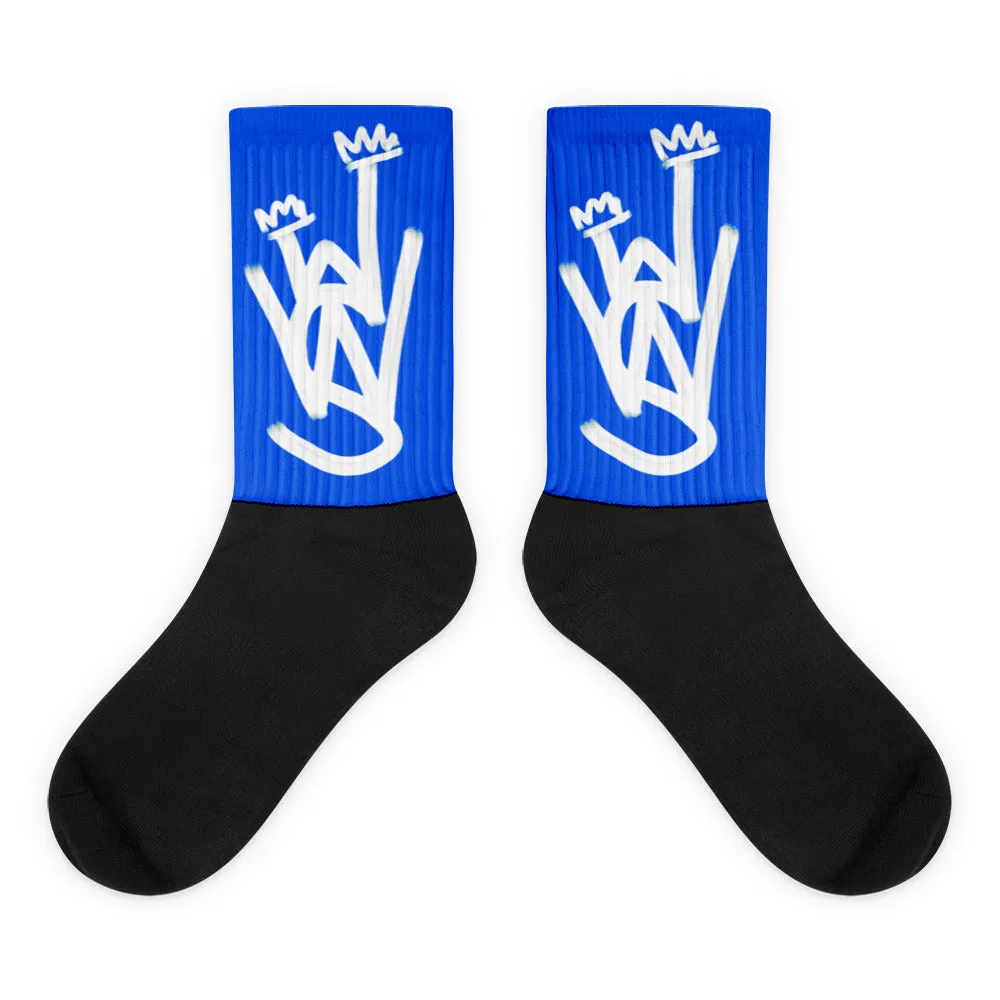 Royal Blue WhatWeSay LOGO Socks