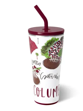 Saturdays in Columbia Straw Tumbler