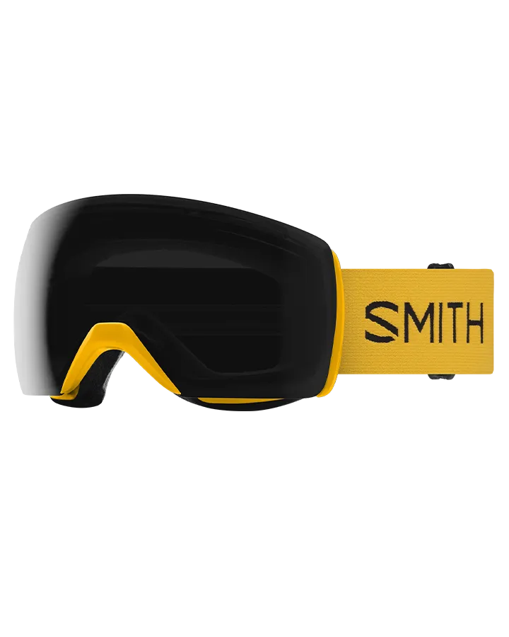 Smith Skyline XL Low Bridge Snow Goggles - Gold Bar Colorblock / ChromaPop Sun Black - 2023