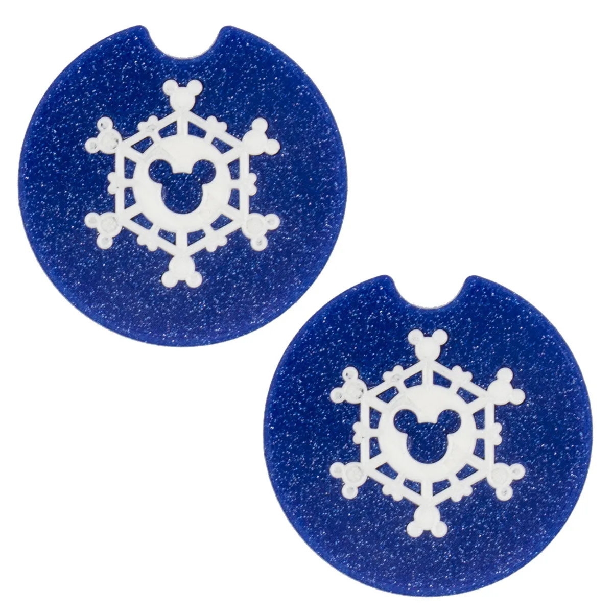 Snowflake Car Coasters - Set of 2 - CLEARANCE