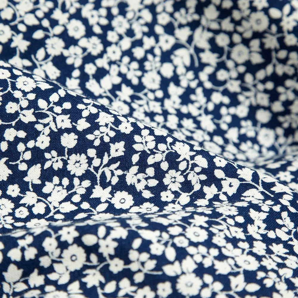 SOPHNET. Indigo Oxford Button Down ShirtFlower