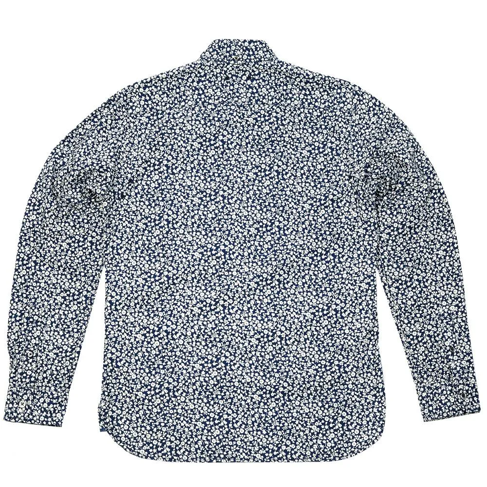 SOPHNET. Indigo Oxford Button Down ShirtFlower