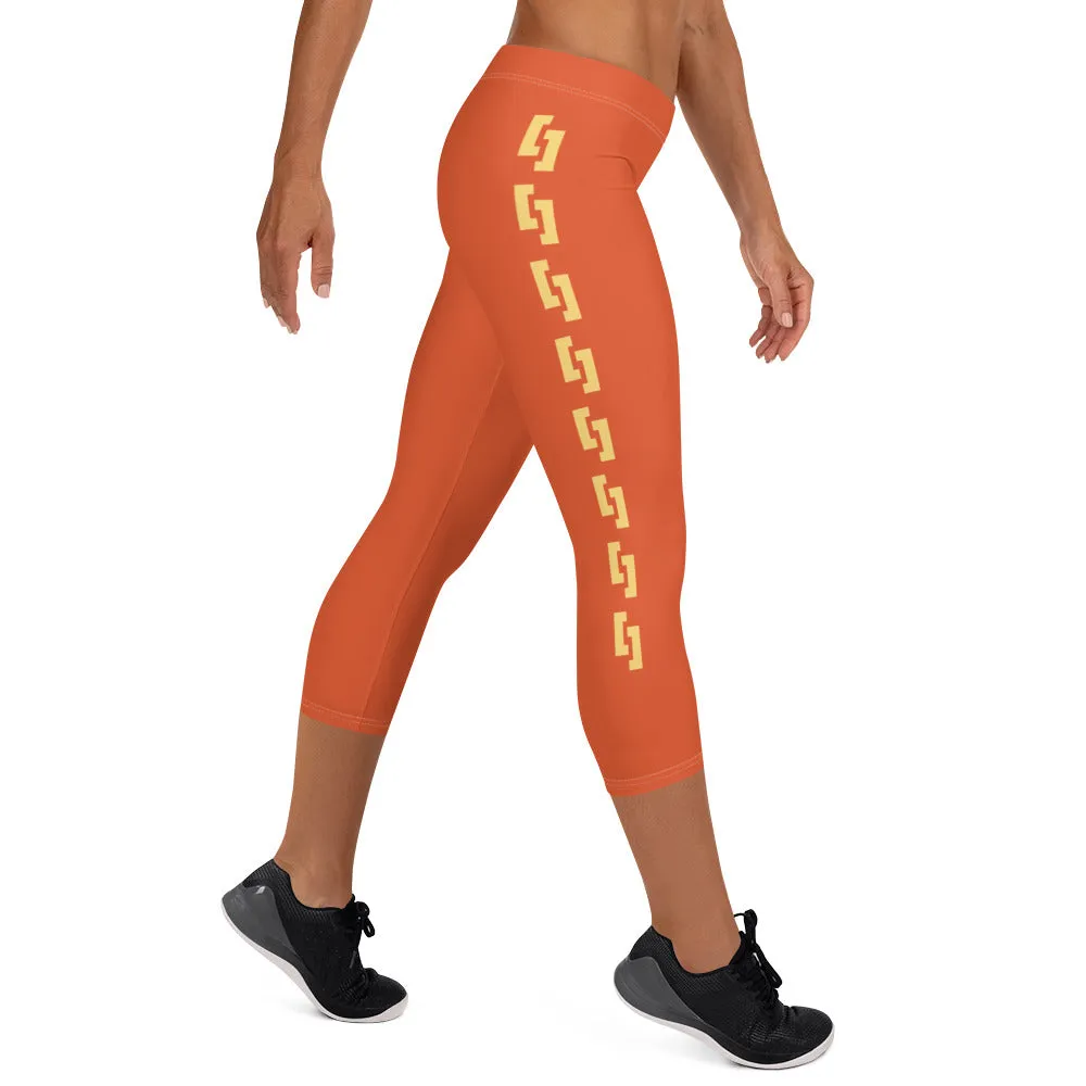 Sqdltd SP24 Capri Leggings Orangeade