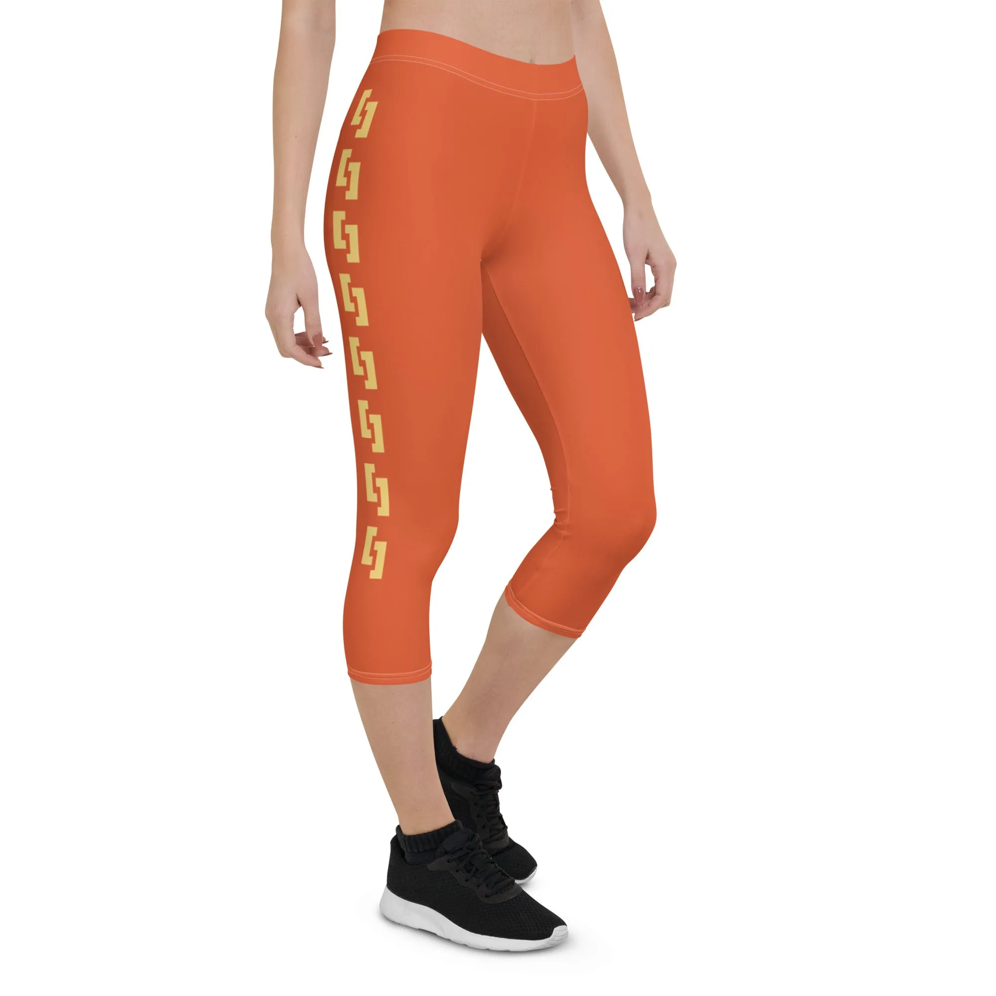 Sqdltd SP24 Capri Leggings Orangeade