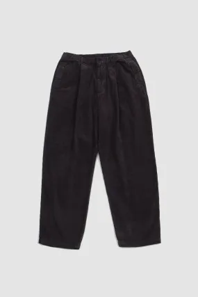 Still By Hand Garment-Dye Corduroy Pants Brown Charcoal