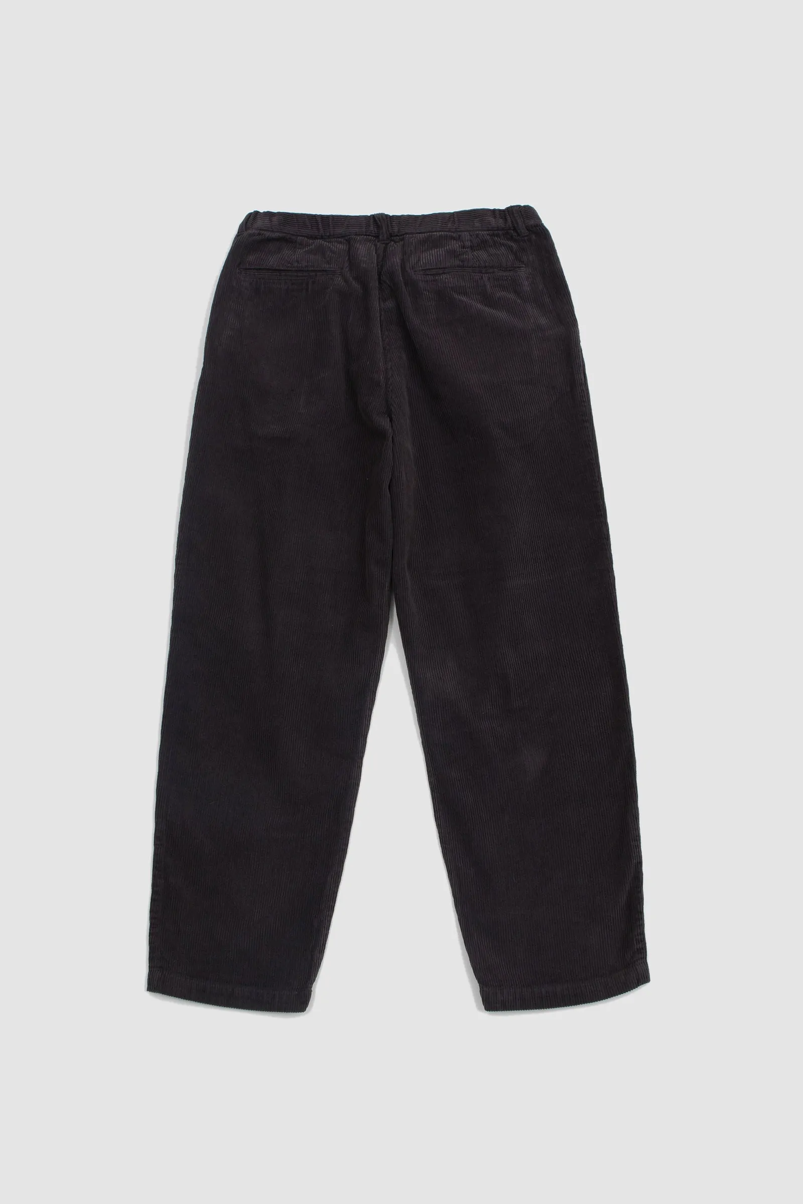 Still By Hand Garment-Dye Corduroy Pants Brown Charcoal