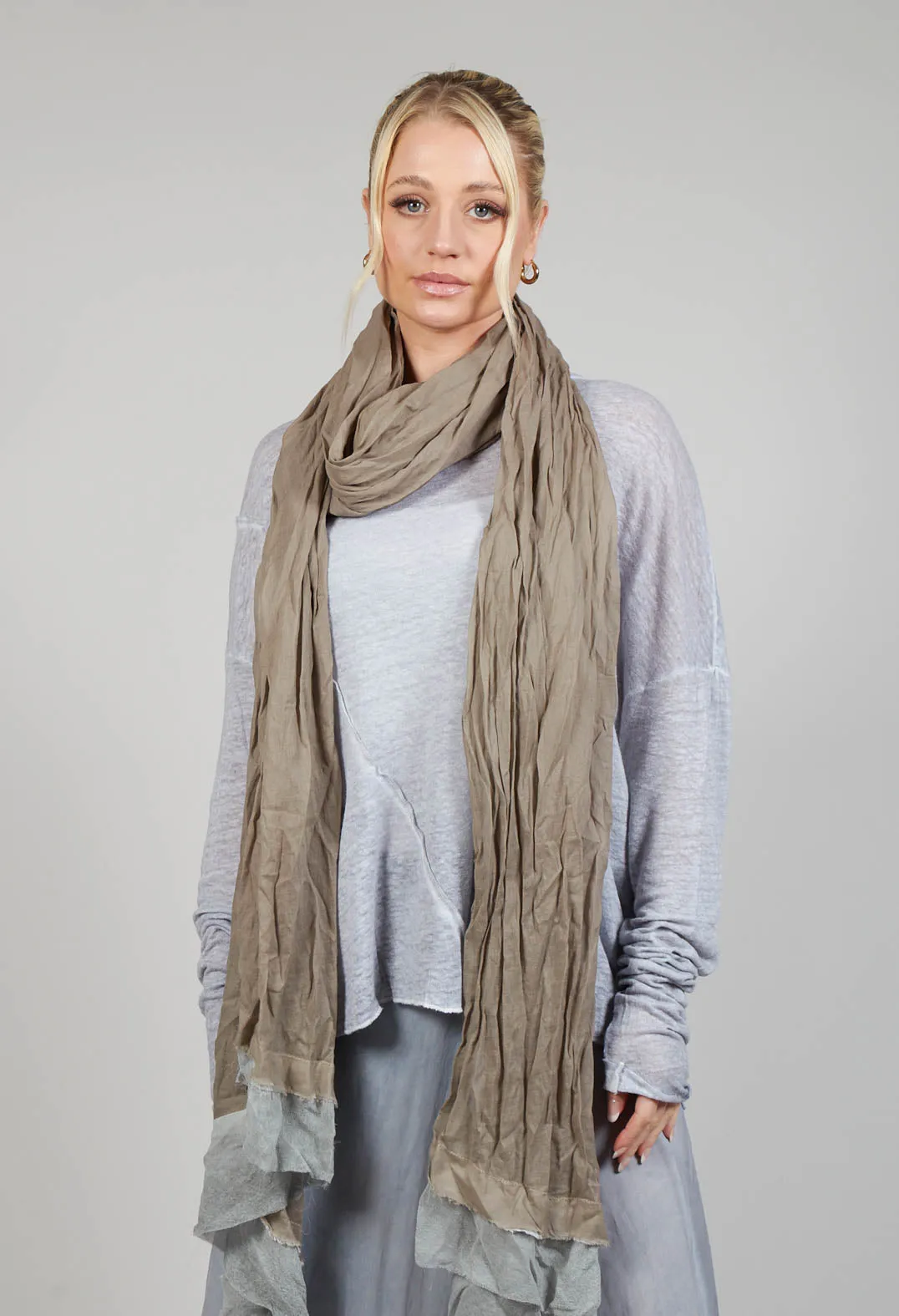 Stitch Scarf in Original Beige