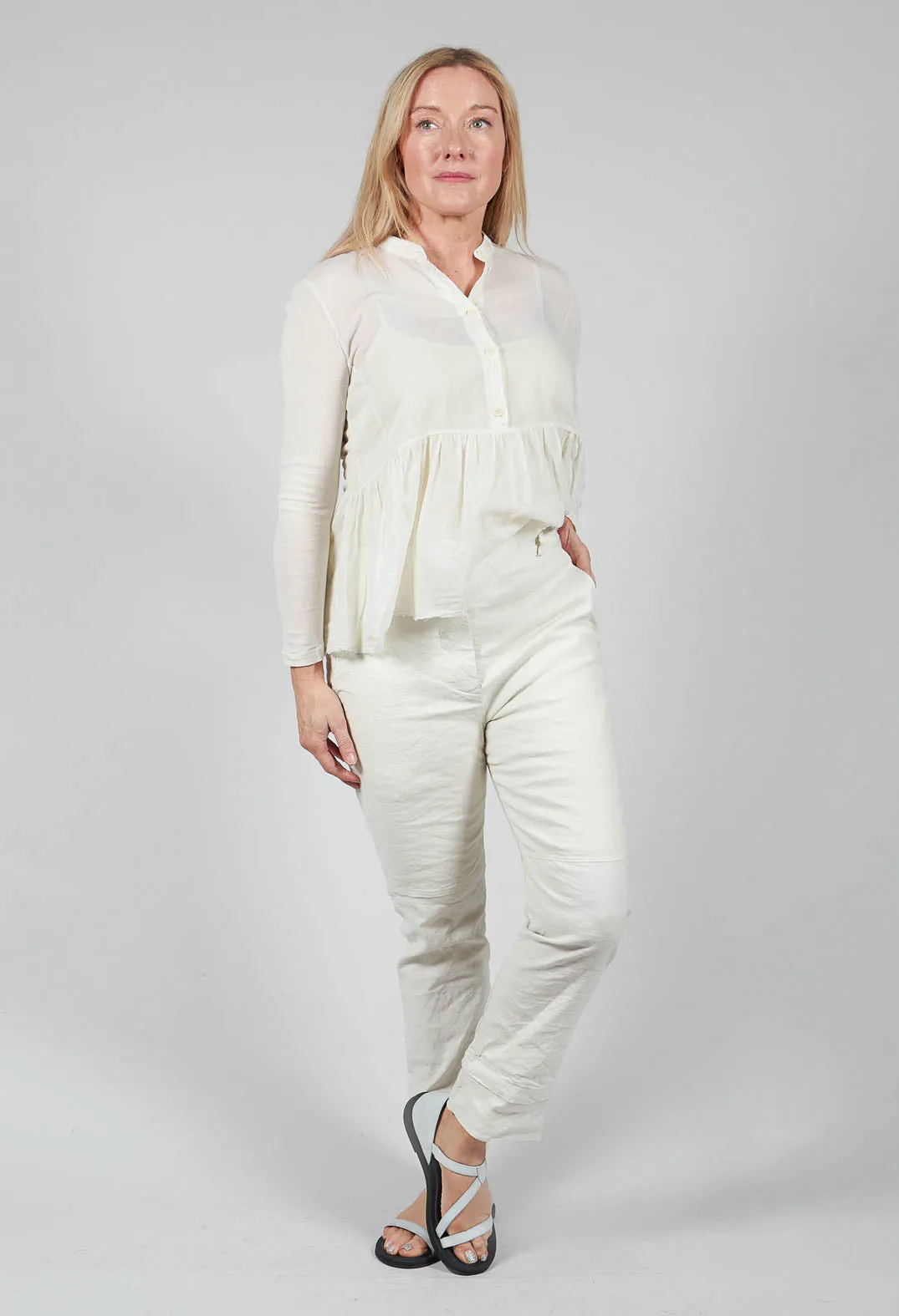 Stitch Trousers in Chalk