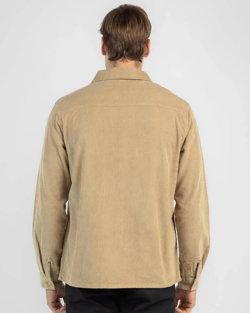 STUSSY  |Corduroy Street Style Long Sleeves Plain Cotton Logo