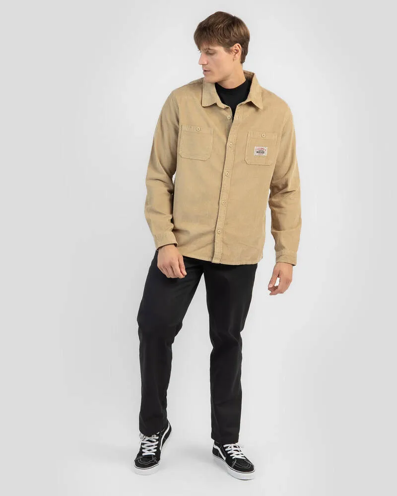 STUSSY  |Corduroy Street Style Long Sleeves Plain Cotton Logo