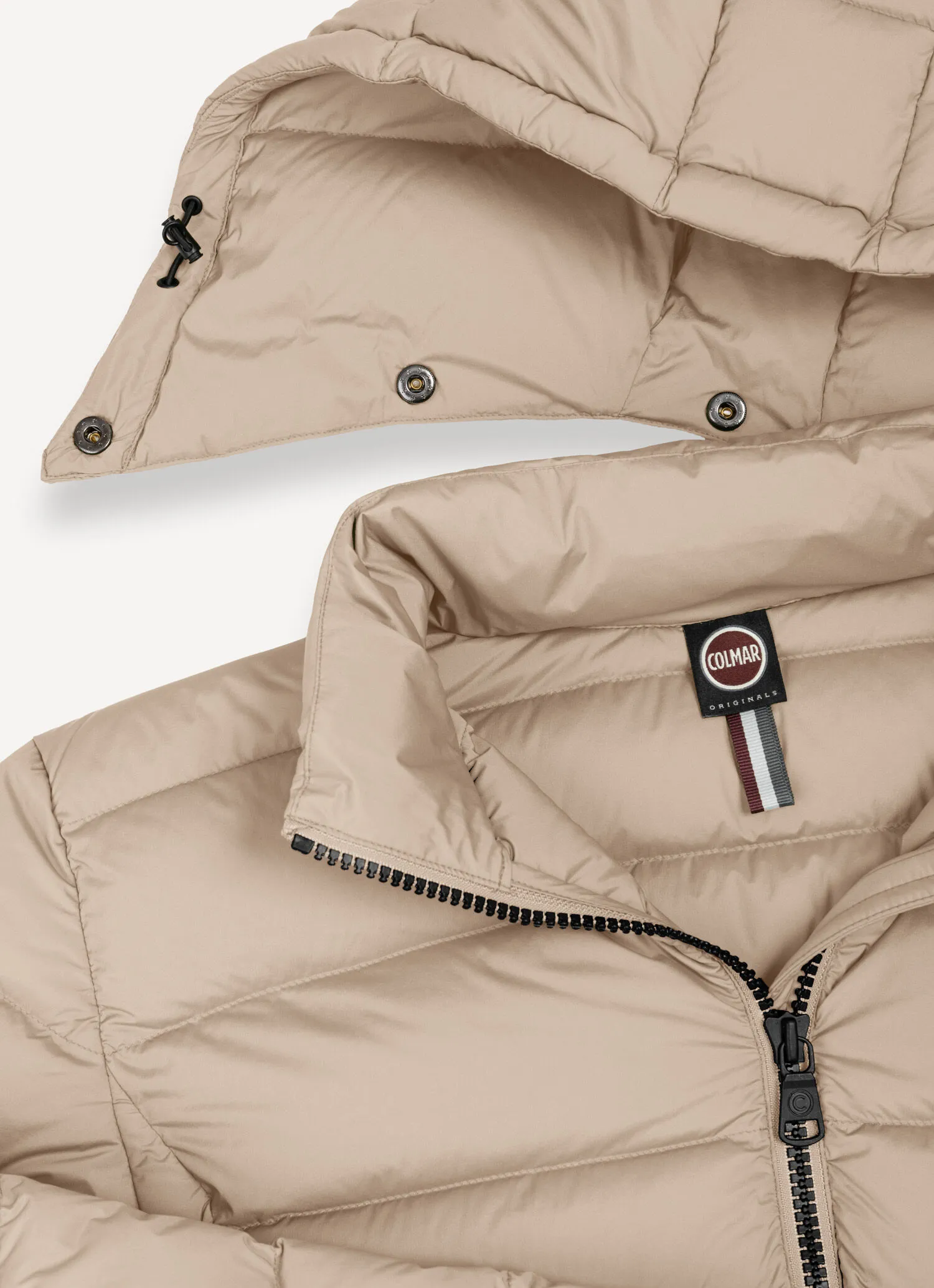 Super-matte stretch down jacket-