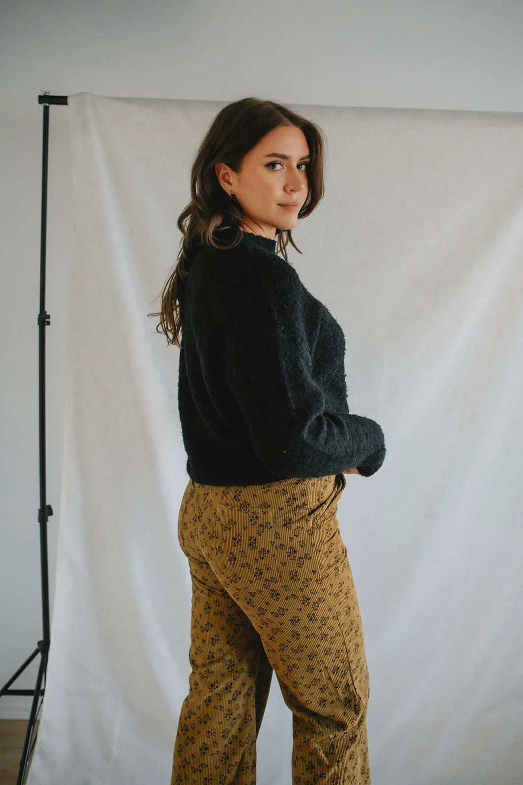 The Charley Floral Corduroy Pants