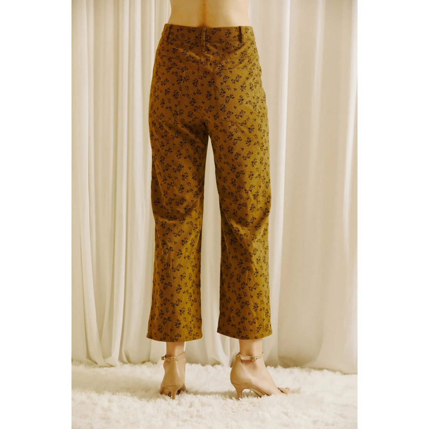 The Charley Floral Corduroy Pants