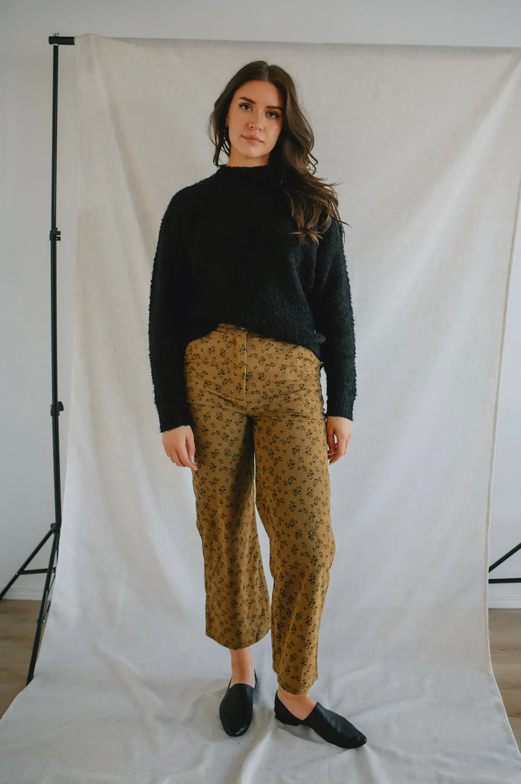 The Charley Floral Corduroy Pants