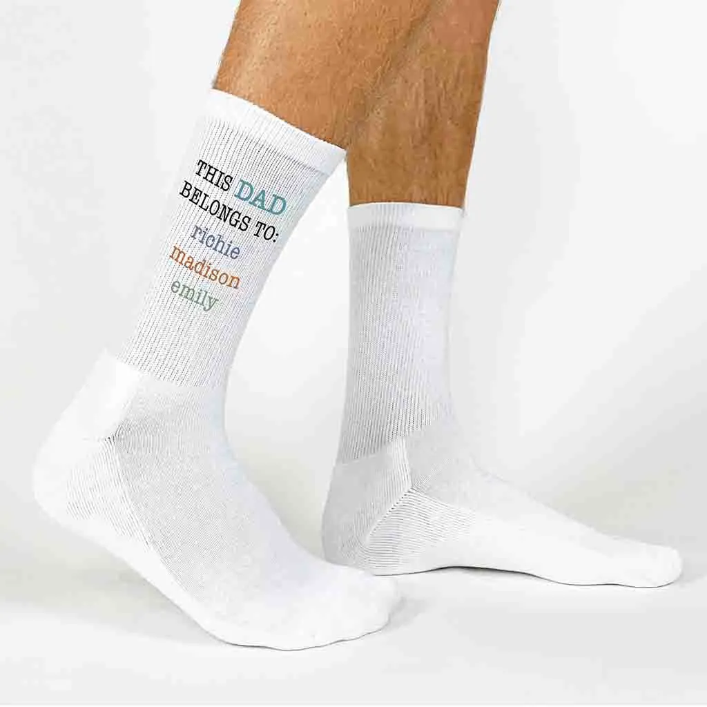 This Dad Belongs To Crew Socks, Designed with His Kids’ Names