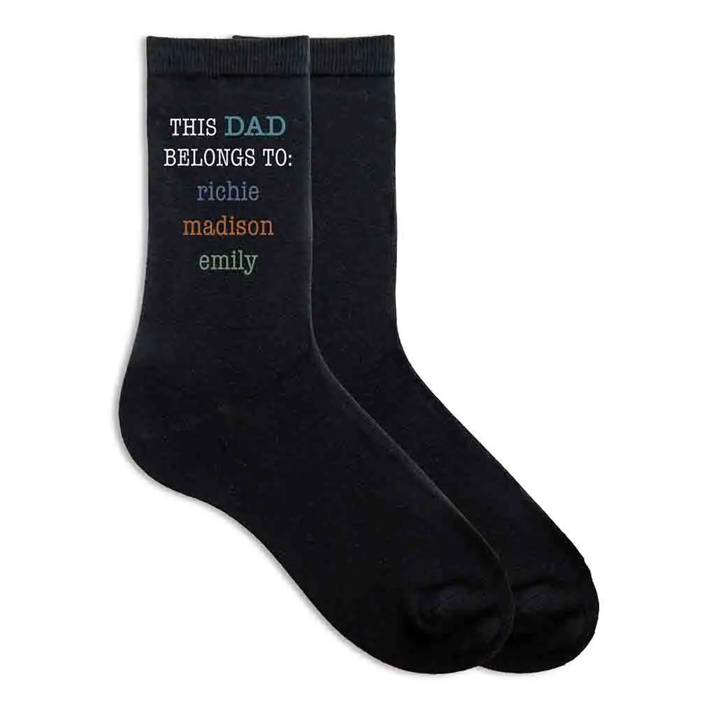 This Dad Belongs To Crew Socks, Designed with His Kids’ Names