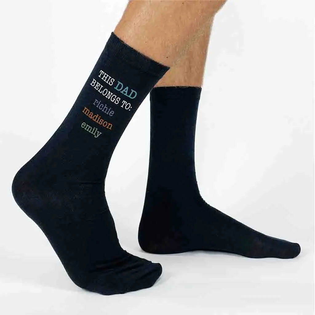 This Dad Belongs To Crew Socks, Designed with His Kids’ Names