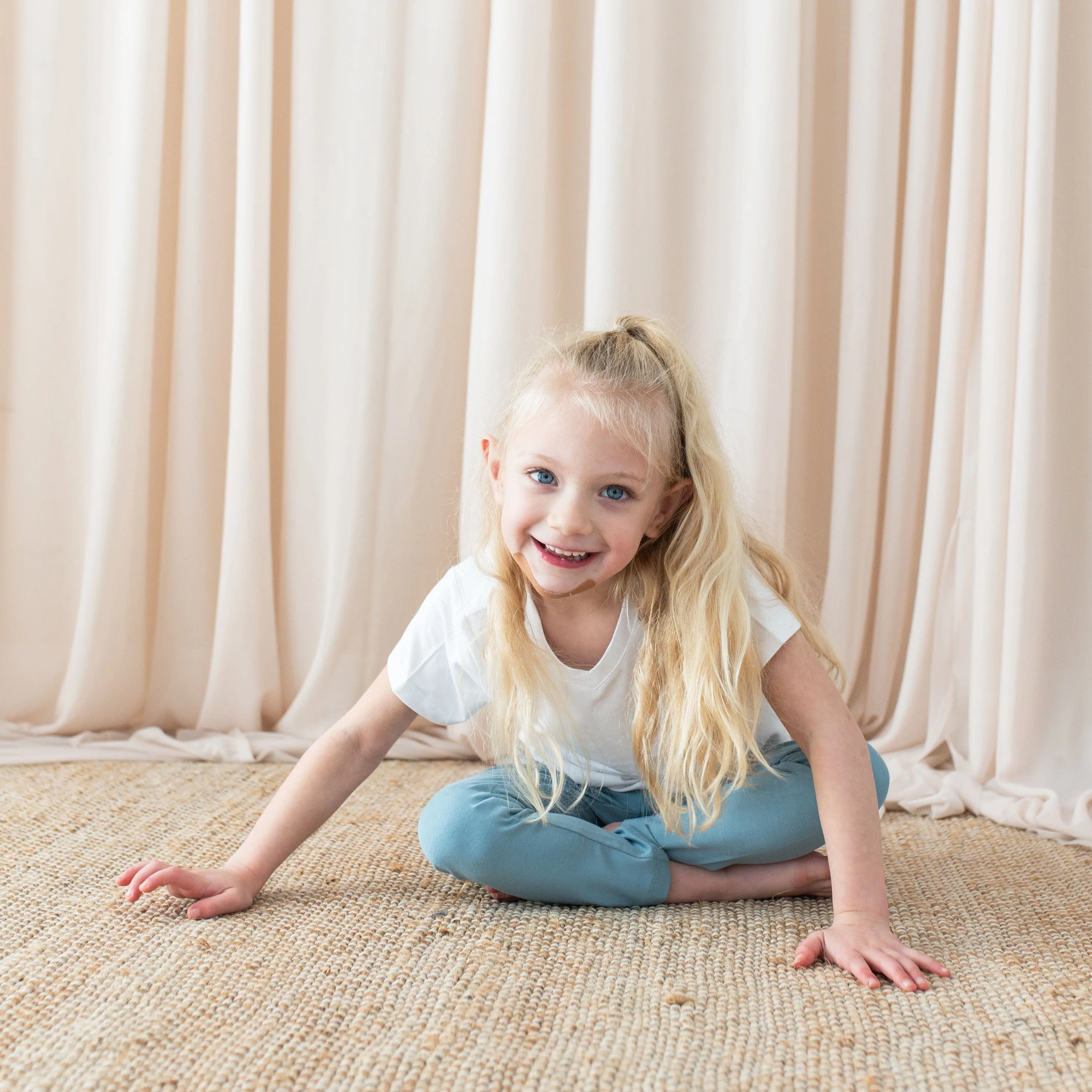 Toddler Leggings in Dusty Blue