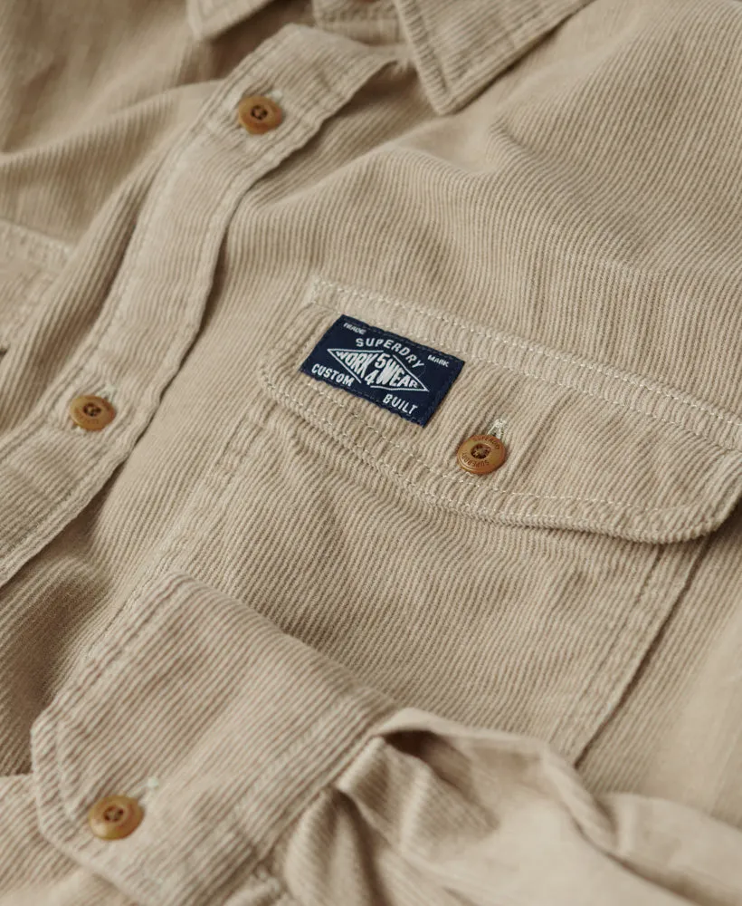 Trailsman Relaxed Fit Corduroy Shirt | Stone Wash Taupe Brown