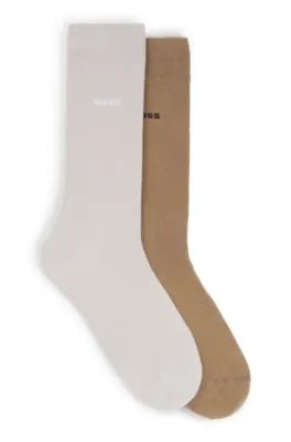 Two-pack of cotton-blend regular-length socks