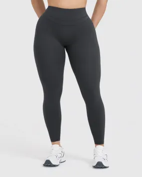 Unified High Waisted Leggings | Coal