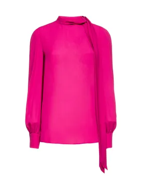 Valentino Georgette Scarf-Detailed Blouse