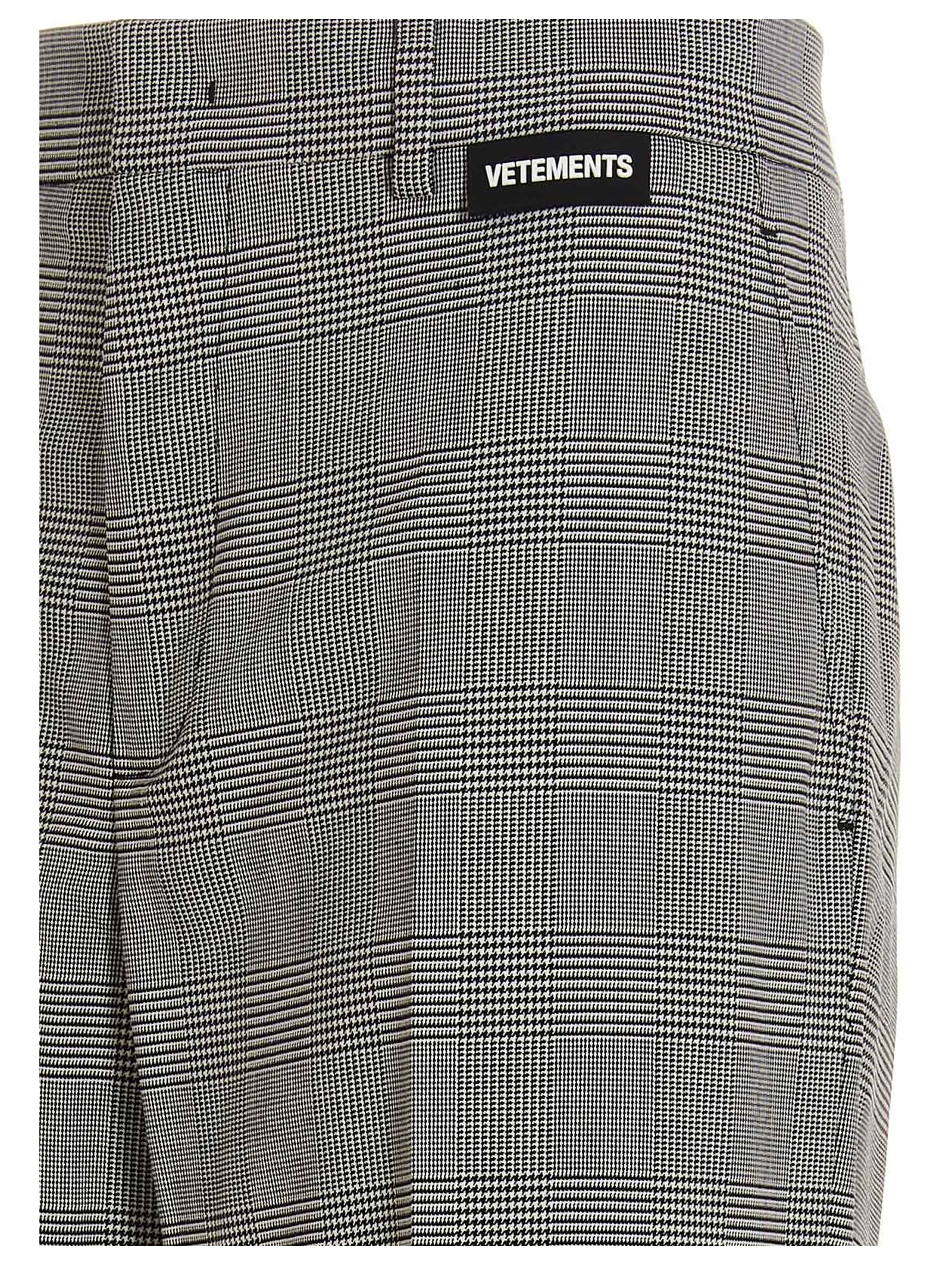 Vetements Checked Tailored Trousers