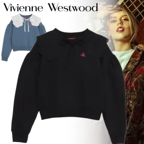 Vivienne Westwood  |Unisex Street Style Long Sleeves Plain Cotton Bridal Logo