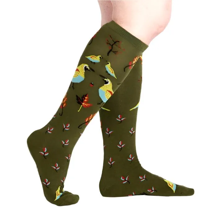 Well Quail-ified Knee High Socks