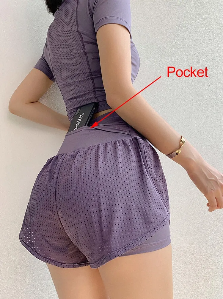 Women's Summer Fashion Yoga Fitness Cycling Running Sports Skirt Shorts