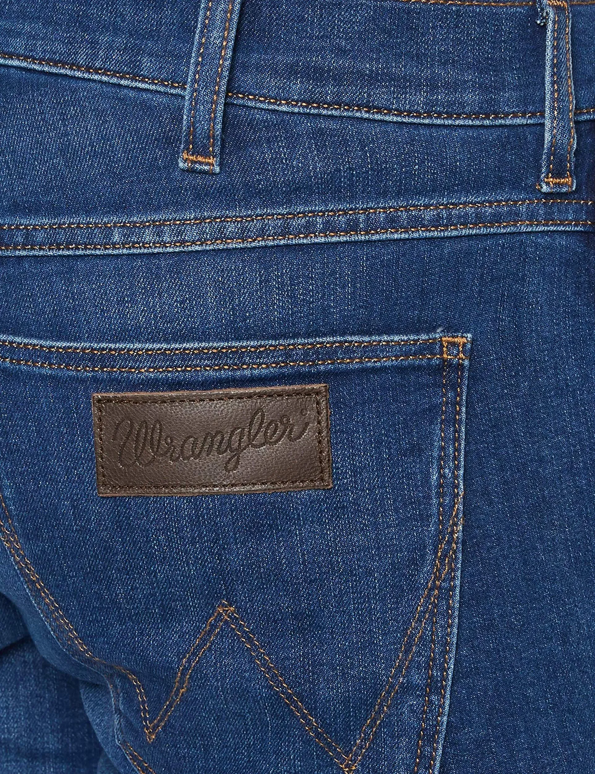 Wrangler Greensboro Modern Straight Denim Jeans Cold Burn