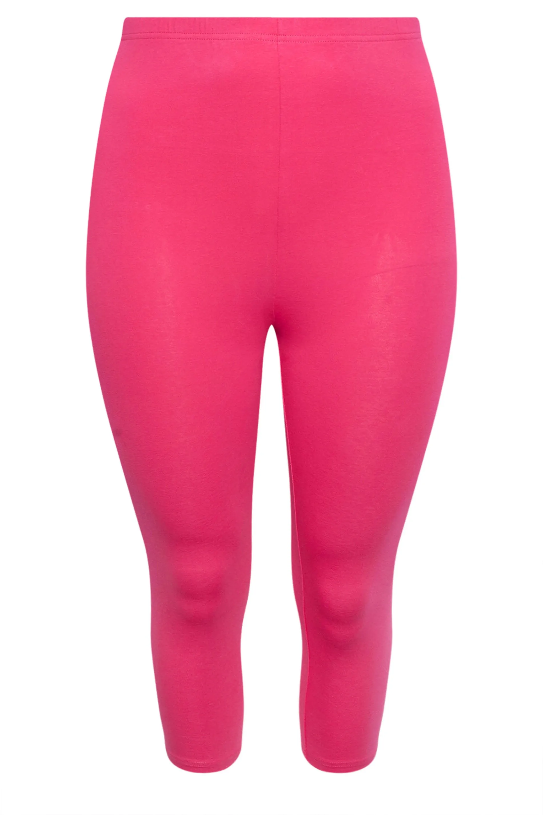 YOURS Curve Pink Cropped Leggings