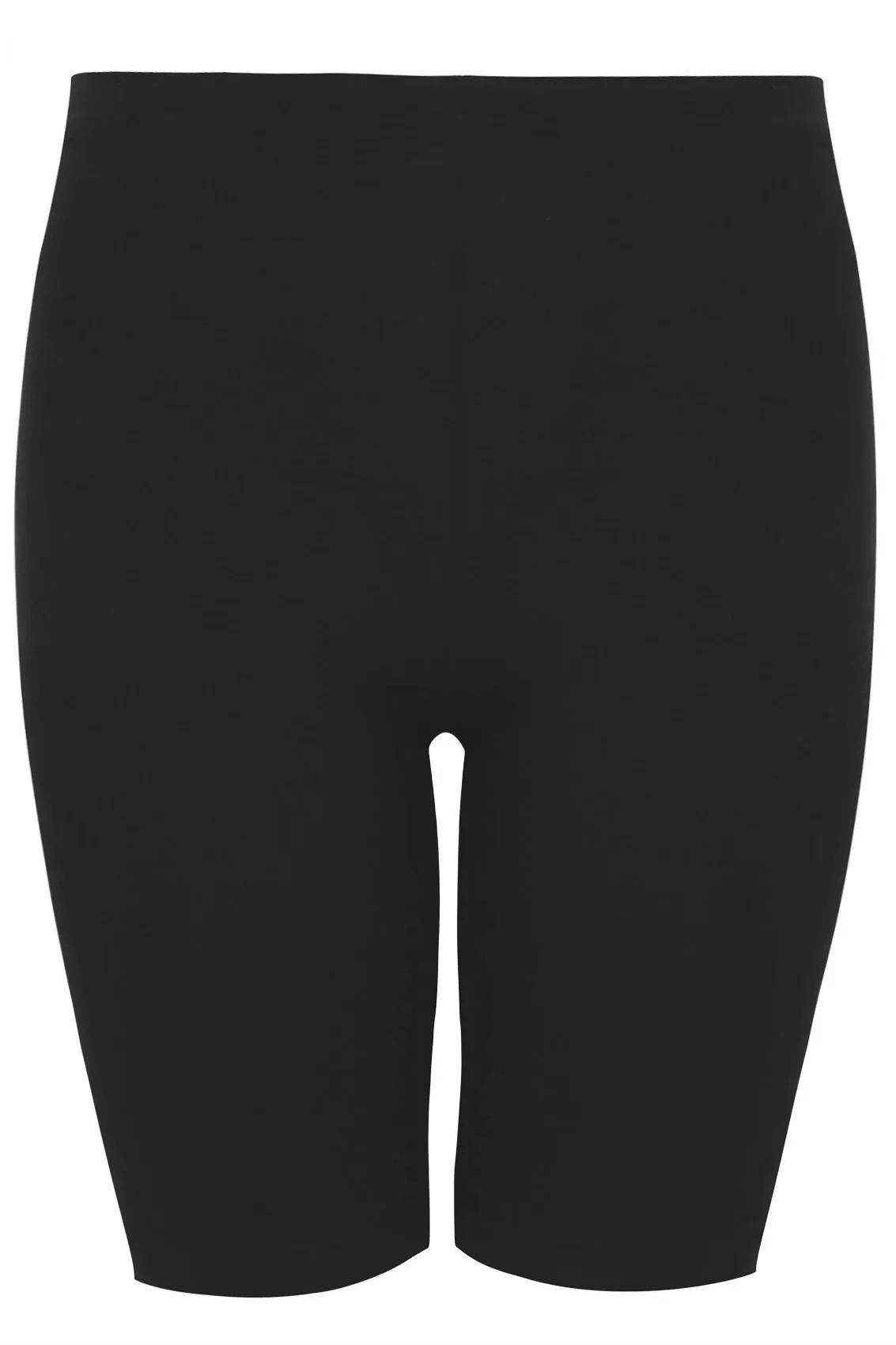 YOURS FOR GOOD Curve Black Essential Cotton Stretch Cycling Shorts