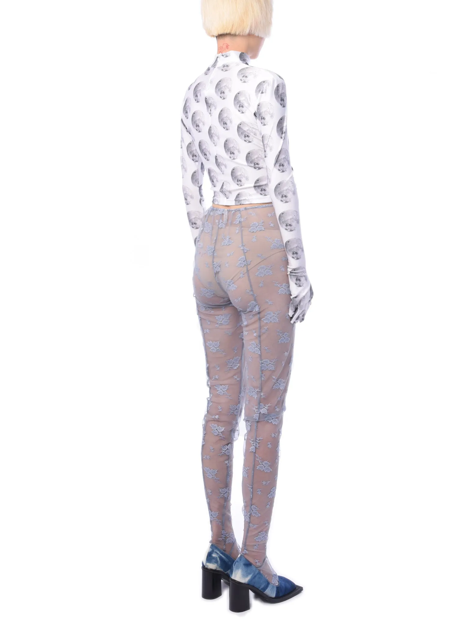 Yuhan Wang Lace Leggings Blue