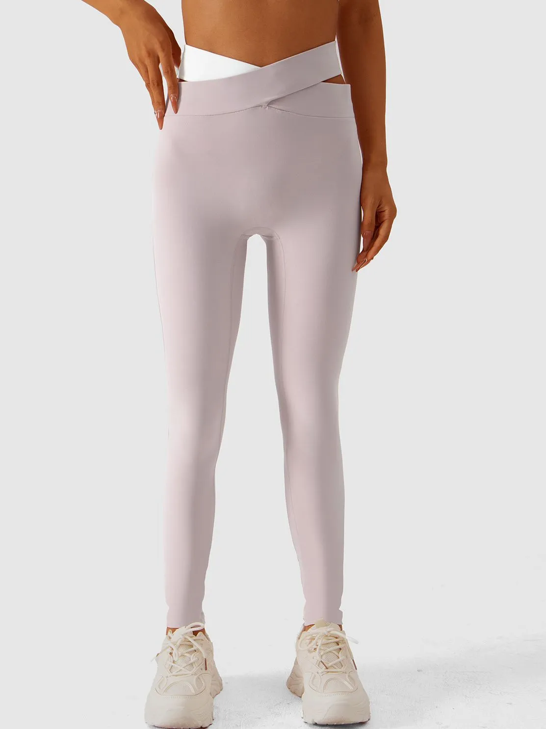 ZASUWA Female Cross Elastic Tight Leggings