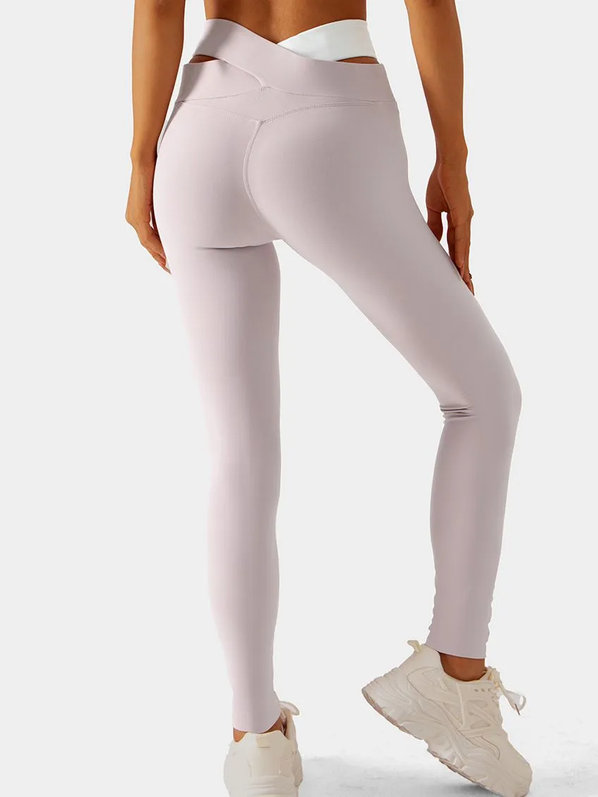 ZASUWA Female Cross Elastic Tight Leggings