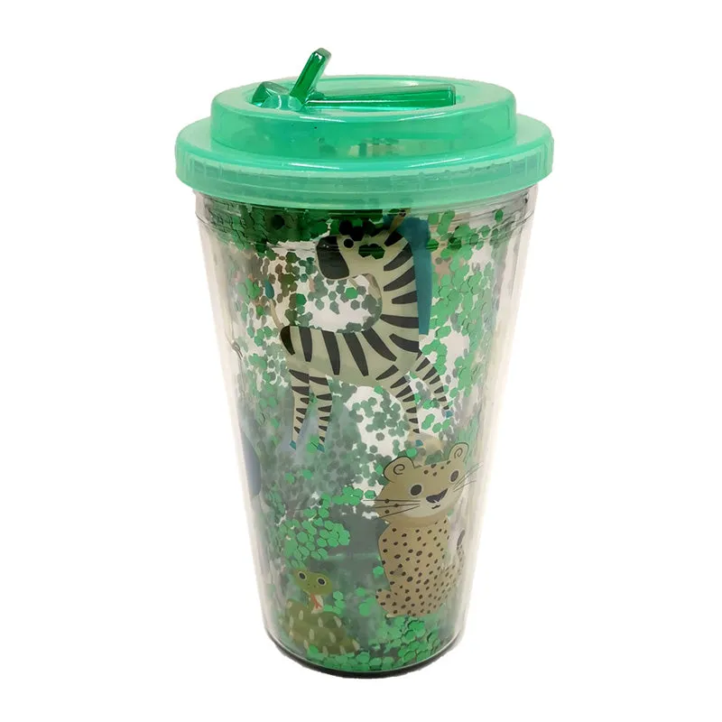 Zooniverse Shatter Resistant Double Walled Cup with Lid and Straw CUP80